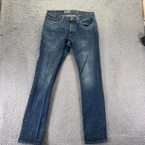 Freeworld Messenger Jeans Mens 32x32 Blue Cotton Denim Skinny Streetwear Faded